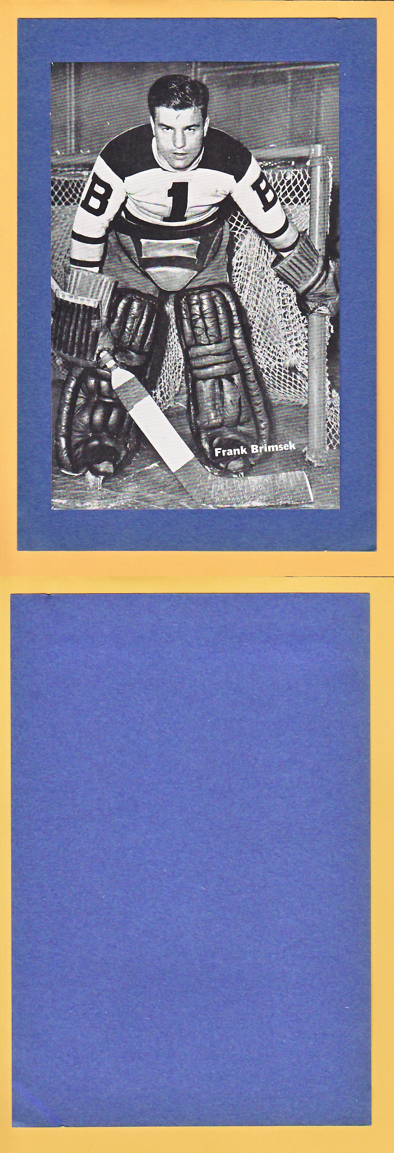 1934-43 BEEHIVE PHOTO GR.1 F.BRIMSEK photo 1934-43 BEEHIVE PHOTO GR.1 F.BRIMSEK photo