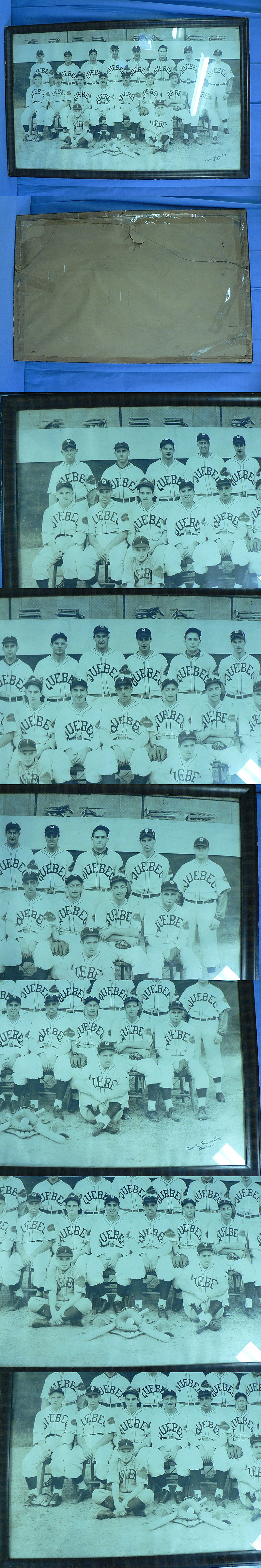 1930'S QUEBEC INDIANS TEAM FRAMED PHOTO photo 1930'S QUEBEC INDIANS TEAM FRAMED PHOTO photo