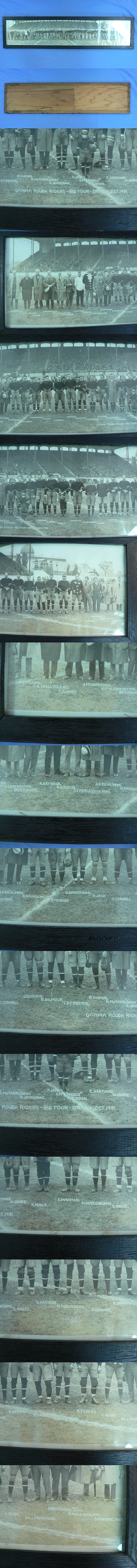 1931 CFL OTTAWA ROUGH RIDERS PANORAMIC TEAM FRAMED PHOTO photo 1931 CFL OTTAWA ROUGH RIDERS PANORAMIC TEAM FRAMED PHOTO photo