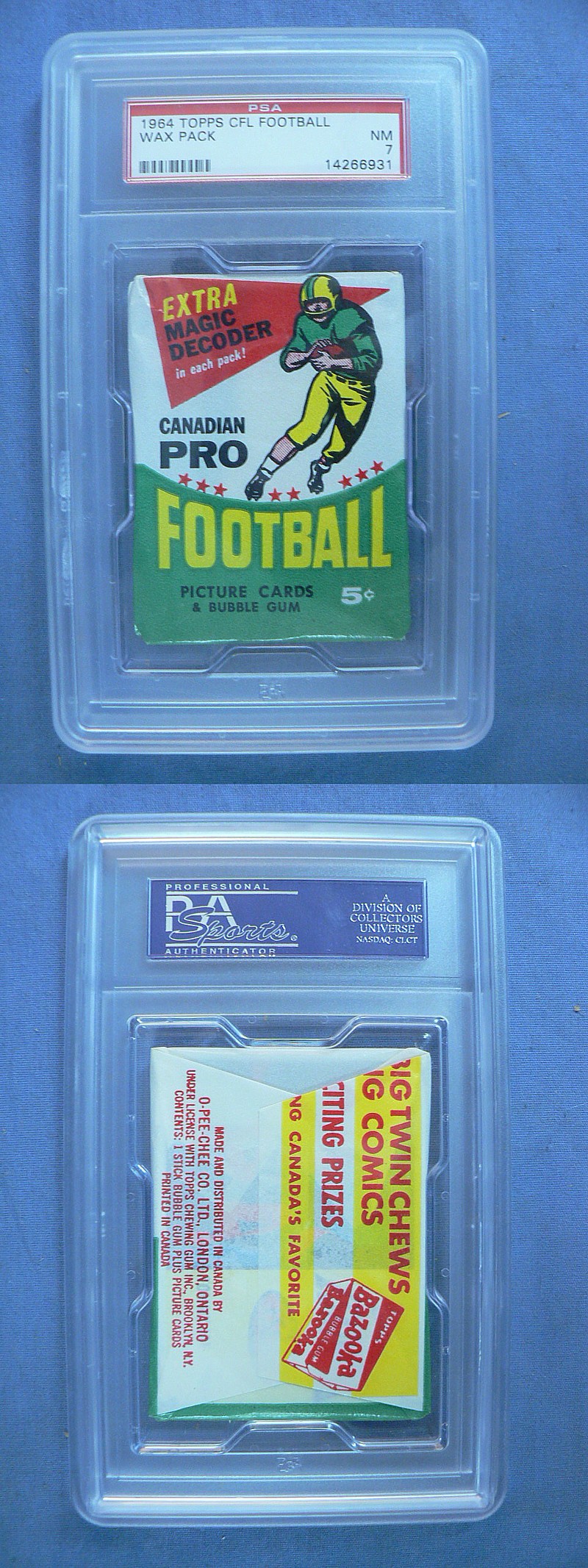 1964 TOPPS CFL FOOTBALL WAX PACK photo 1964 TOPPS CFL FOOTBALL WAX PACK photo