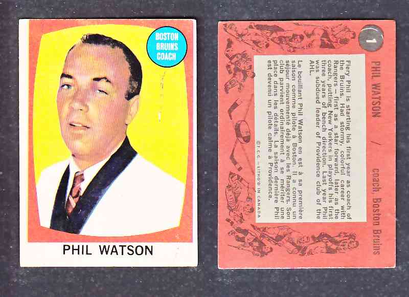 1961-62 TOPPS HOCKEY CARD P. WATSON # 1 photo 1961-62 TOPPS HOCKEY CARD P. WATSON # 1 photo