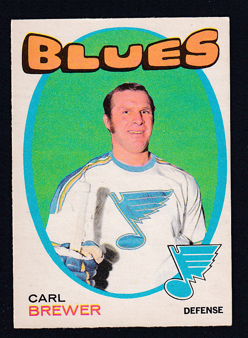 1971-72 O-PEE-CHEE HOCKEY CARD #222 C. BREWER photo