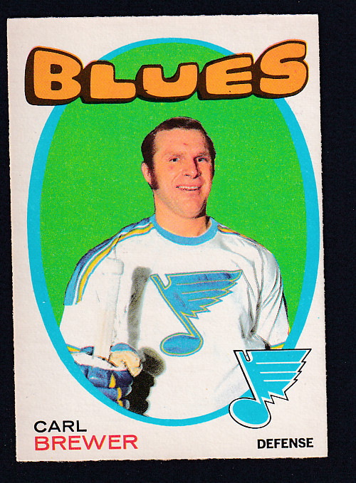 1971-72 O-PEE-CHEE HOCKEY CARD #222 C. BREWER photo