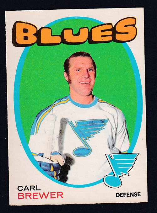 1971-72 O-PEE-CHEE HOCKEY CARD #222 C. BREWER photo