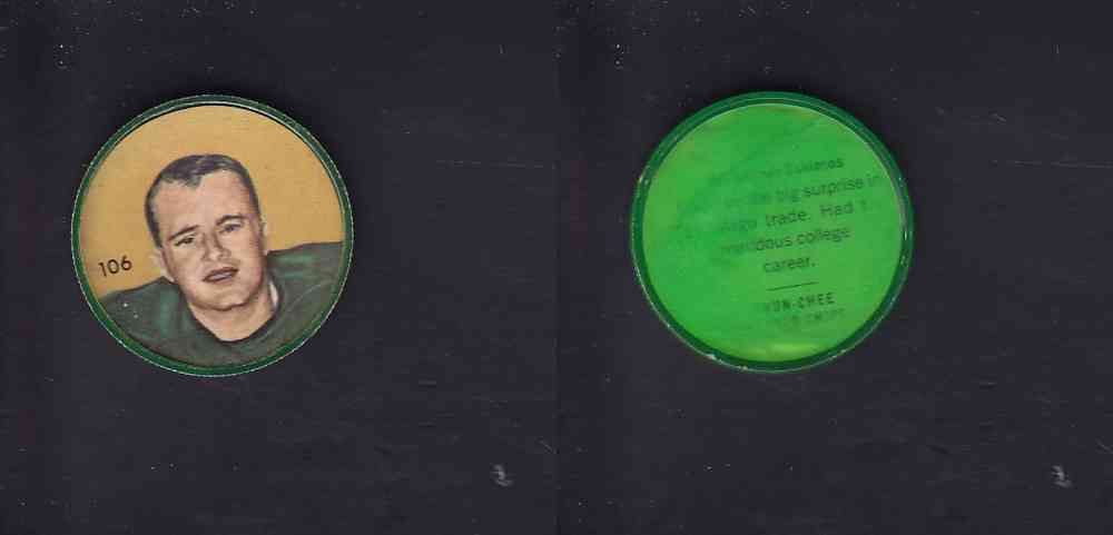 1963 CFL NALLEY'S COIN #106 Z. SMITH photo 1963 CFL NALLEY'S COIN #106 Z. SMITH photo