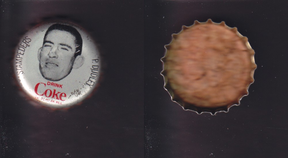 1965 CFL COCA COLA FOOTBALL CAP P. DUDLEY photo 1965 CFL COCA COLA FOOTBALL CAP P. DUDLEY photo