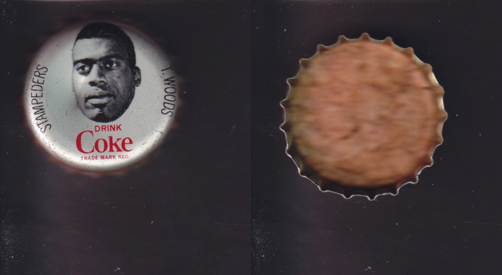 1965 CFL COCA COLA FOOTBALL CAP T. WOODS photo 1965 CFL COCA COLA FOOTBALL CAP T. WOODS photo