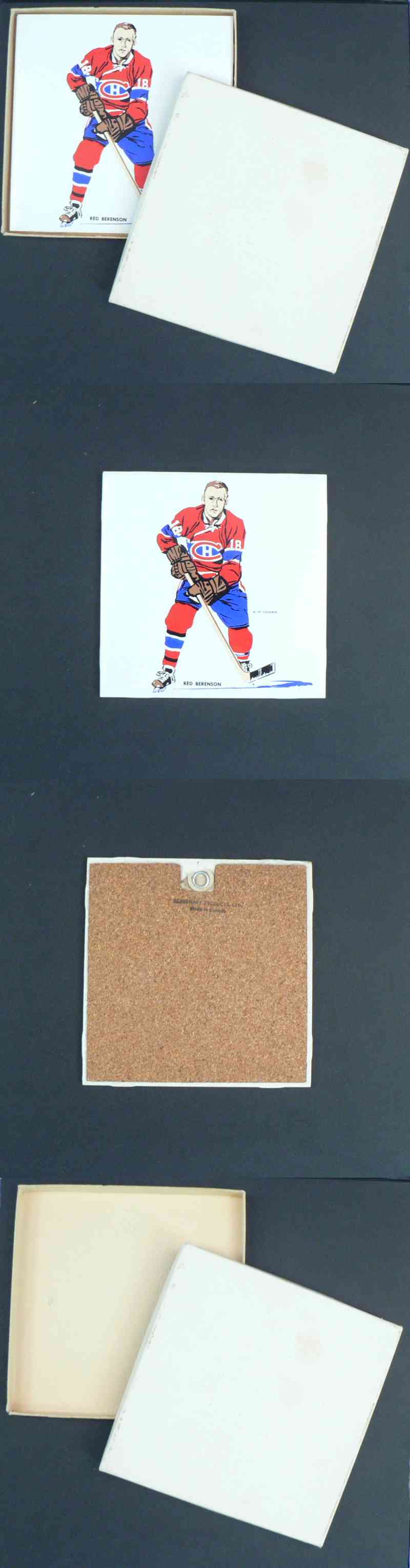 1962-63 H.M COWAN CERAMIC TILE R.BERENSON & ORIGINAL BOX  photo