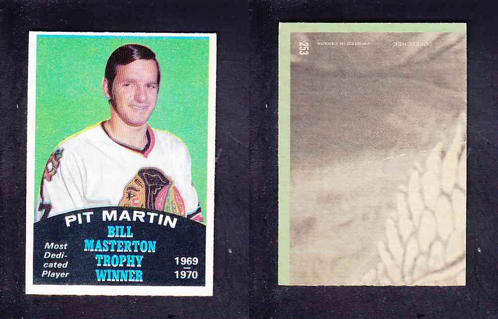 1970-71 O-PEE-CHEE HOCKEY CARD #253 P. MARTIN photo 1970-71 O-PEE-CHEE HOCKEY CARD #253 P. MARTIN photo