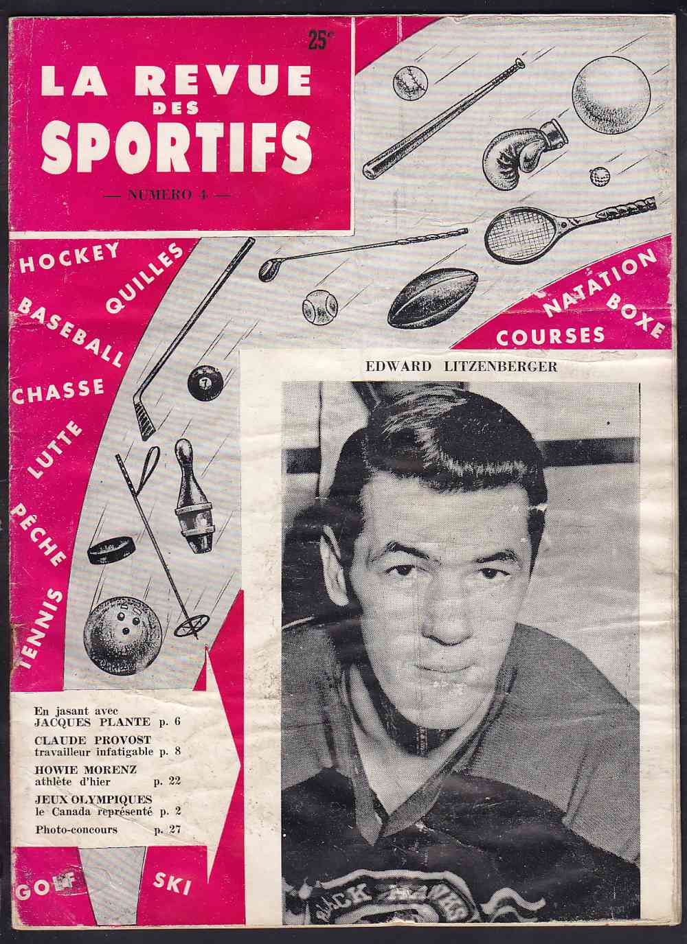 1956 LA REVUE DES SPORTIFS FULL MAGAZINE E. LITZENBERGER ON COVER photo 1956 LA REVUE DES SPORTIFS FULL MAGAZINE E. LITZENBERGER ON COVER photo