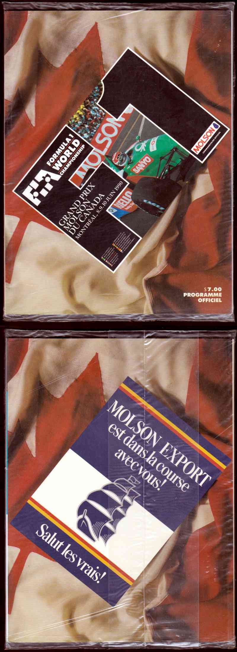 1990 FORMULA 1 CANADA GRAND PRIX PROGRAM photo 1990 FORMULA 1 CANADA GRAND PRIX PROGRAM photo