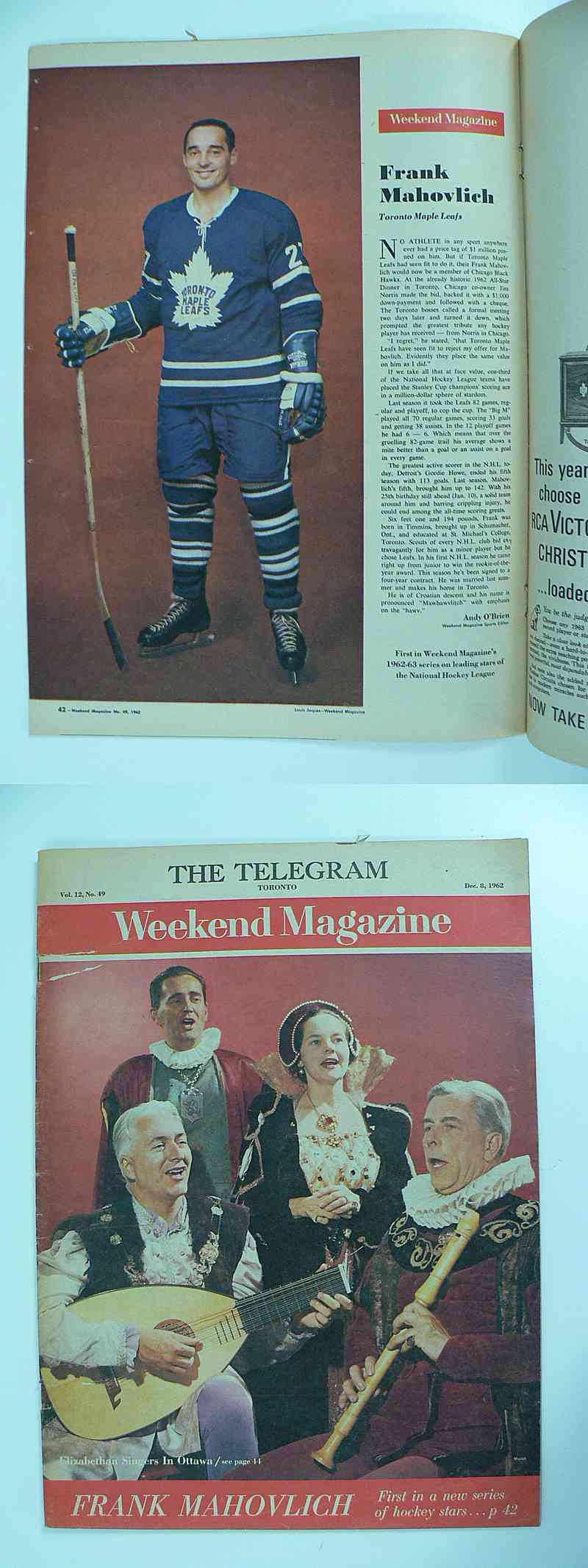 1962 WEEKEND FULL MAGAZINE F.MAHOVLICH PHOTO photo 1962 WEEKEND FULL MAGAZINE F.MAHOVLICH PHOTO photo