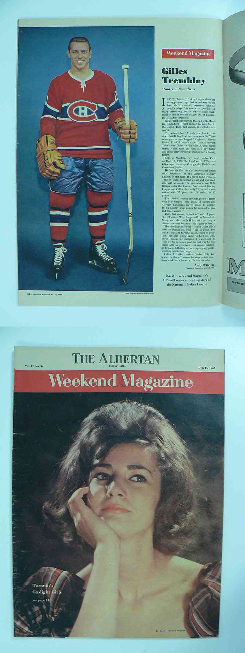 1962 WEEKEND FULL MAGAZINE G.TREMBLAY PHOTO photo 1962 WEEKEND FULL MAGAZINE G.TREMBLAY PHOTO photo