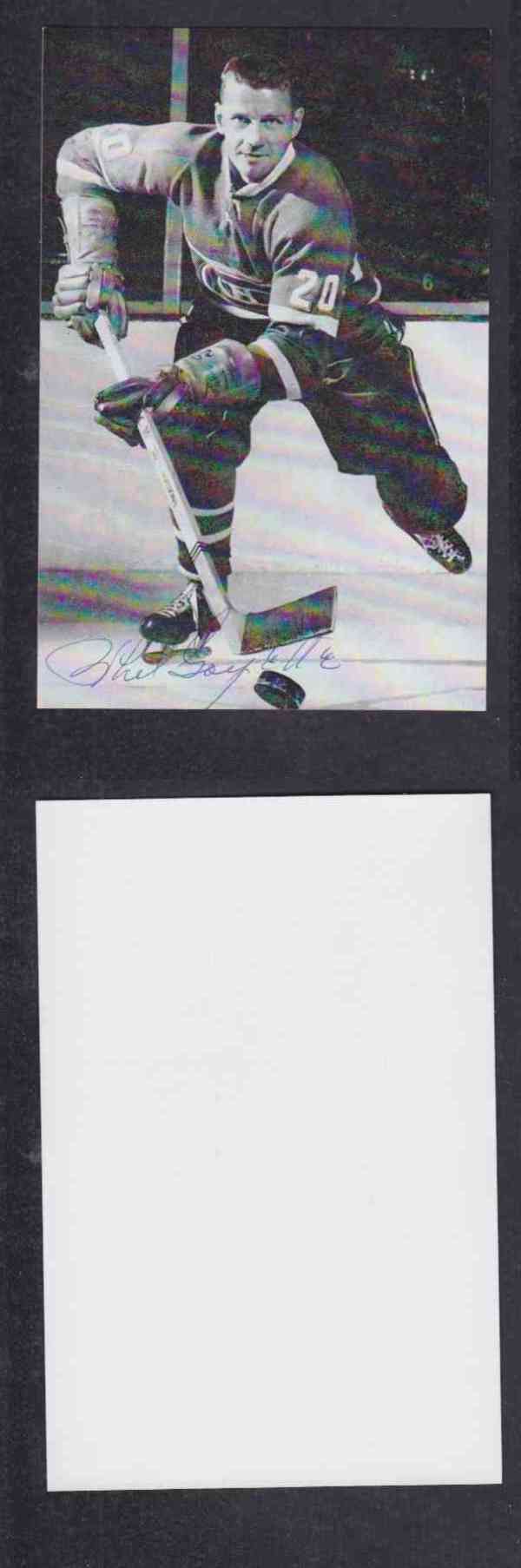 1960 'S MONTREAL CANADIENS P.GOYETTE AUTOGRAPHED POST CARD photo 1960 'S MONTREAL CANADIENS P.GOYETTE AUTOGRAPHED POST CARD photo