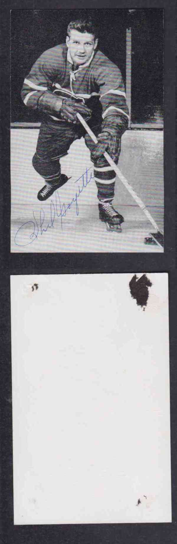 1960 'S MONTREAL CANADIENS P.GOYETTE AUTOGRAPHED POST CARD photo 1960 'S MONTREAL CANADIENS P.GOYETTE AUTOGRAPHED POST CARD photo