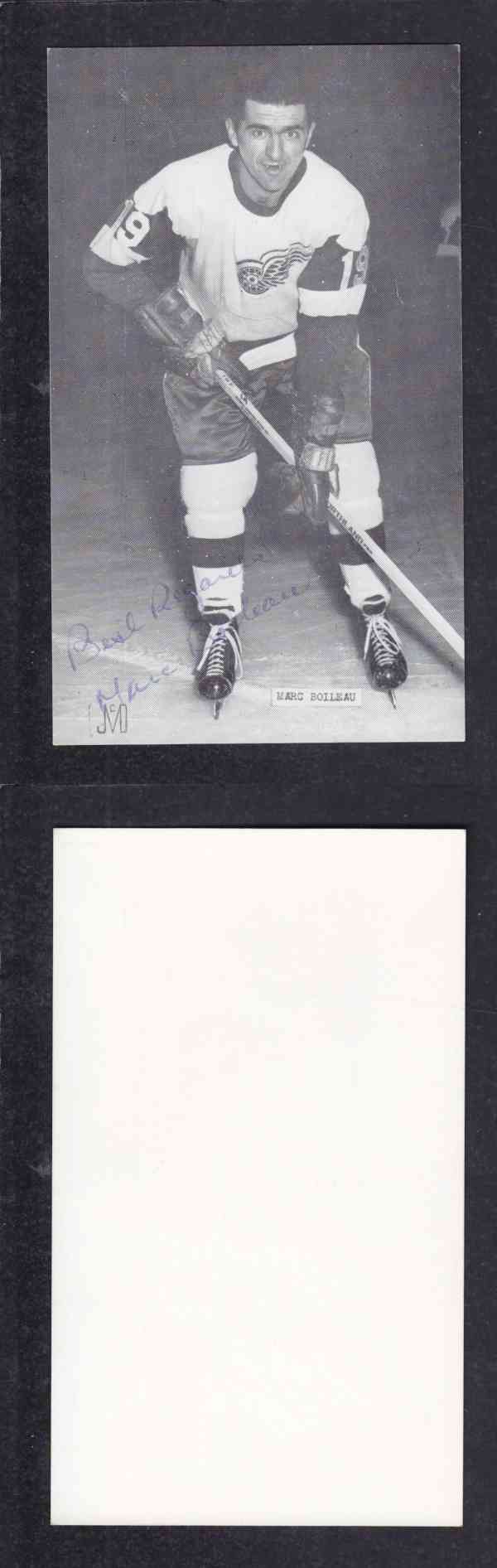 1960 'S DETROIT RED WINGS M.BOLIEAU AUTOGRAPHED POST CARD photo 1960 'S DETROIT RED WINGS M.BOLIEAU AUTOGRAPHED POST CARD photo