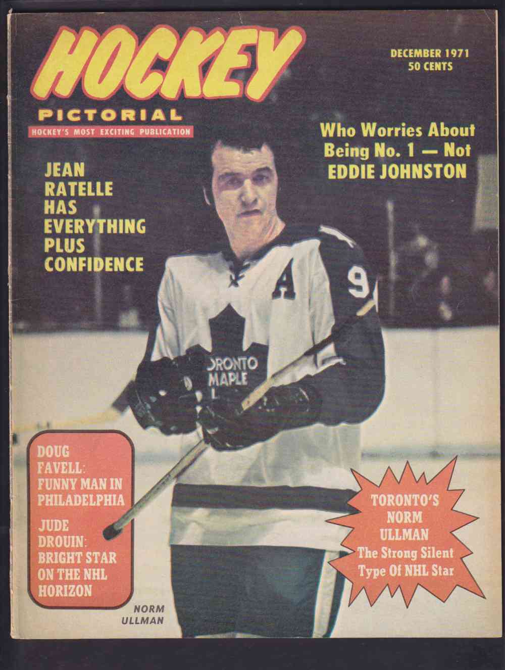 1971 HOCKEY PICTORIAL FULL MAGAZINE N. ULLMAN ON COVER photo 1971 HOCKEY PICTORIAL FULL MAGAZINE N. ULLMAN ON COVER photo