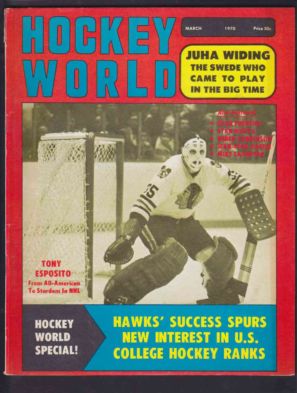 1970 HOCKEY WORLD FULL MAGAZINE T. ESPOSITO ON COVER photo 1970 HOCKEY WORLD FULL MAGAZINE T. ESPOSITO ON COVER photo