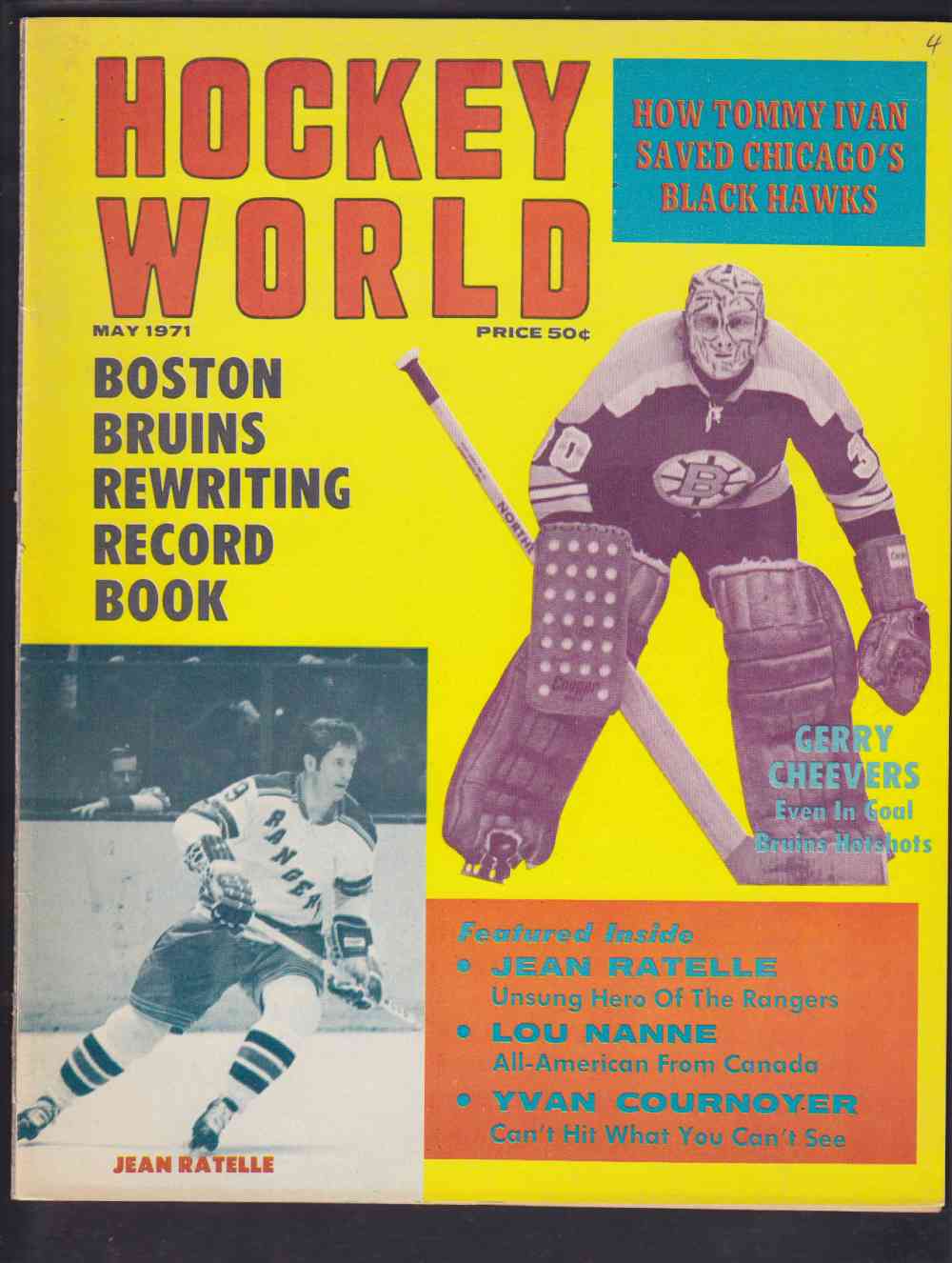 1971 HOCKEY WORLD FULL MAGAZINE G. CHEEVERS ON COVER photo 1971 HOCKEY WORLD FULL MAGAZINE G. CHEEVERS ON COVER photo
