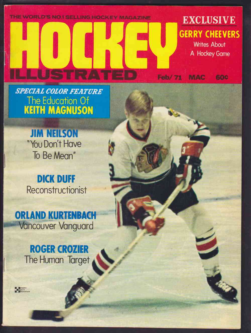 1971 HOCKEY ILLUSTRATED FULL MAGAZINE K. MAGNUSON ON COVER photo 1971 HOCKEY ILLUSTRATED FULL MAGAZINE K. MAGNUSON ON COVER photo