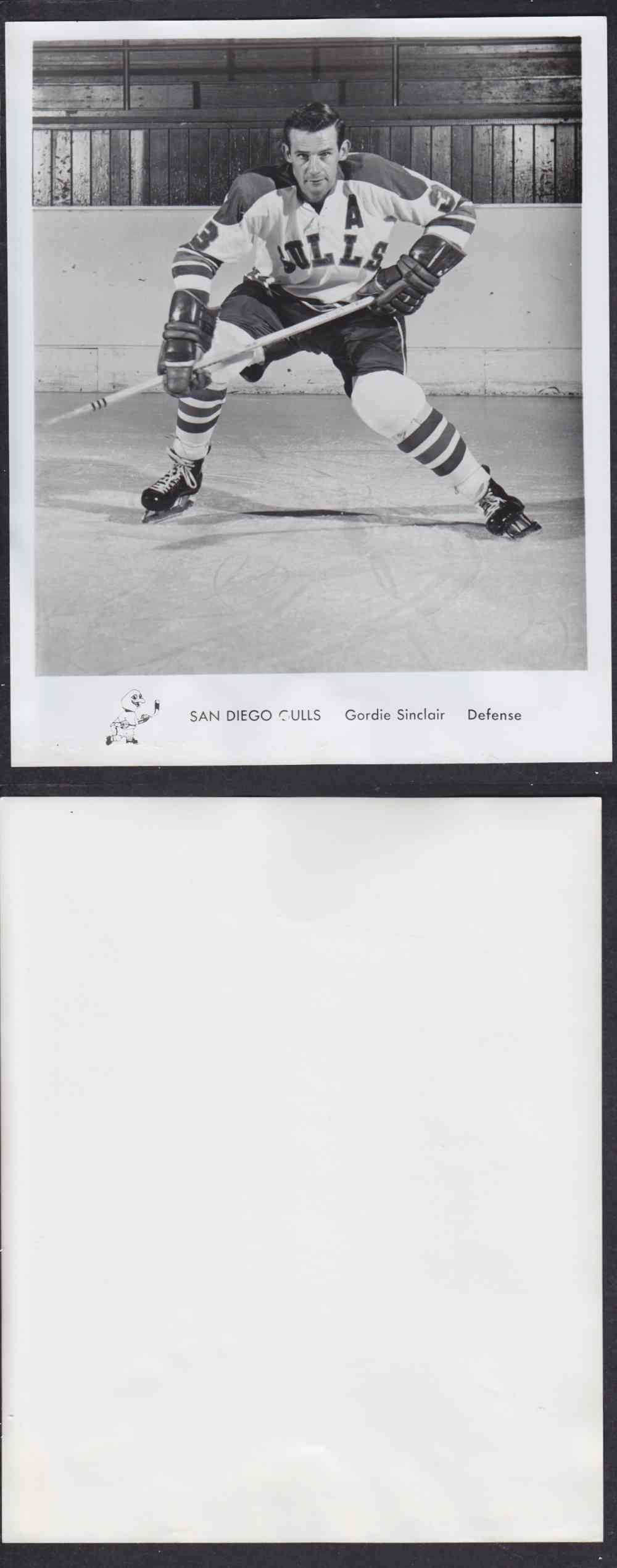 1960'S SAN DIEGO GULLS PHOTO G. SINCLAIR photo 1960'S SAN DIEGO GULLS PHOTO G. SINCLAIR photo