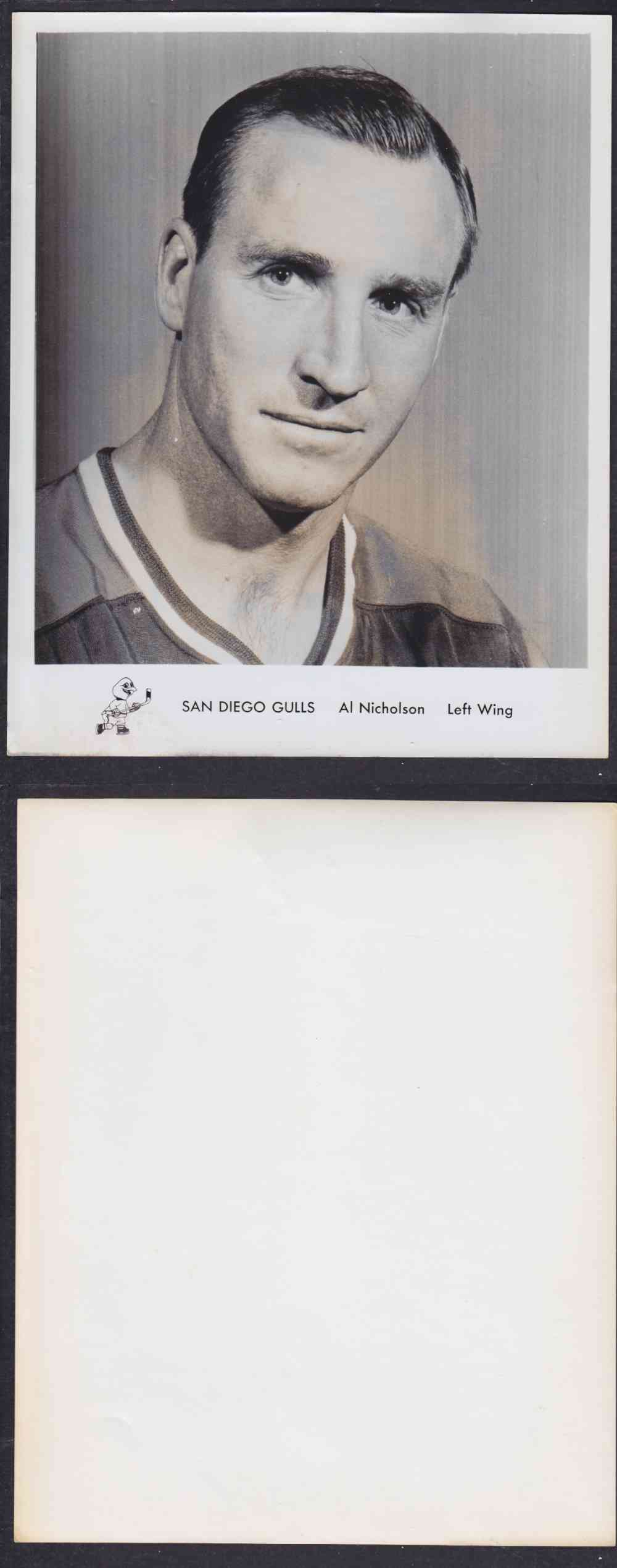 1960'S SAN DIEGO GULLS PHOTO A. NICHOLSON photo 1960'S SAN DIEGO GULLS PHOTO A. NICHOLSON photo