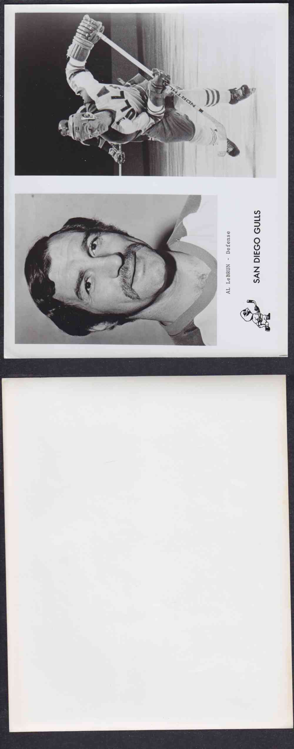 1973-74 SAN DIEGO GULLS PHOTO A. LEBRUN photo 1973-74 SAN DIEGO GULLS PHOTO A. LEBRUN photo