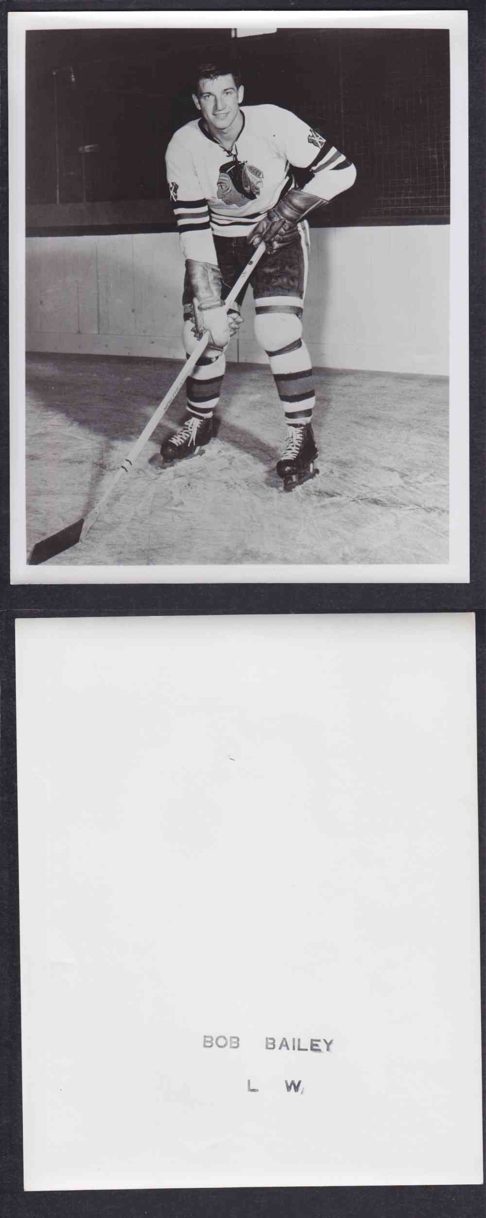 1950'S CHICAGO BLACKHAWKS PHOTO B. BAILEY photo 1950'S CHICAGO BLACKHAWKS PHOTO B. BAILEY photo