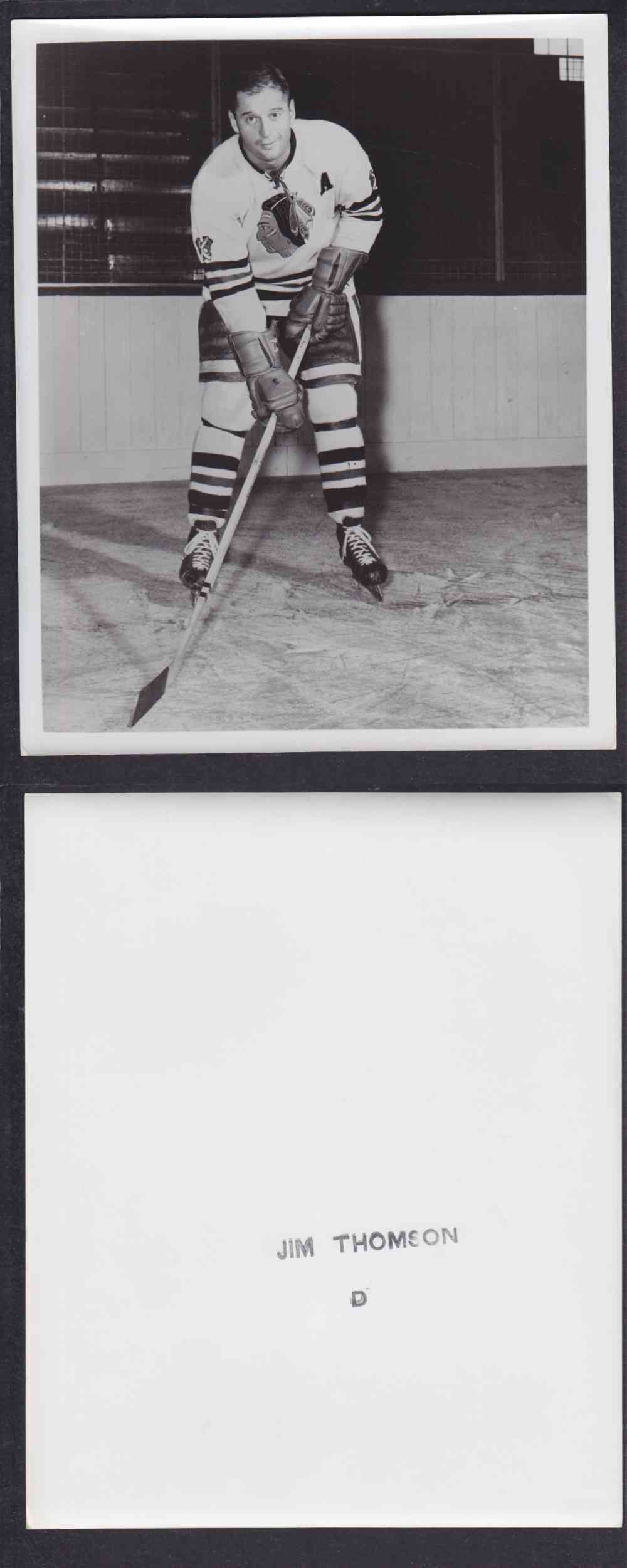 1950'S CHICAGO BLACKHAWKS PHOTO J. THOMSON photo 1950'S CHICAGO BLACKHAWKS PHOTO J. THOMSON photo