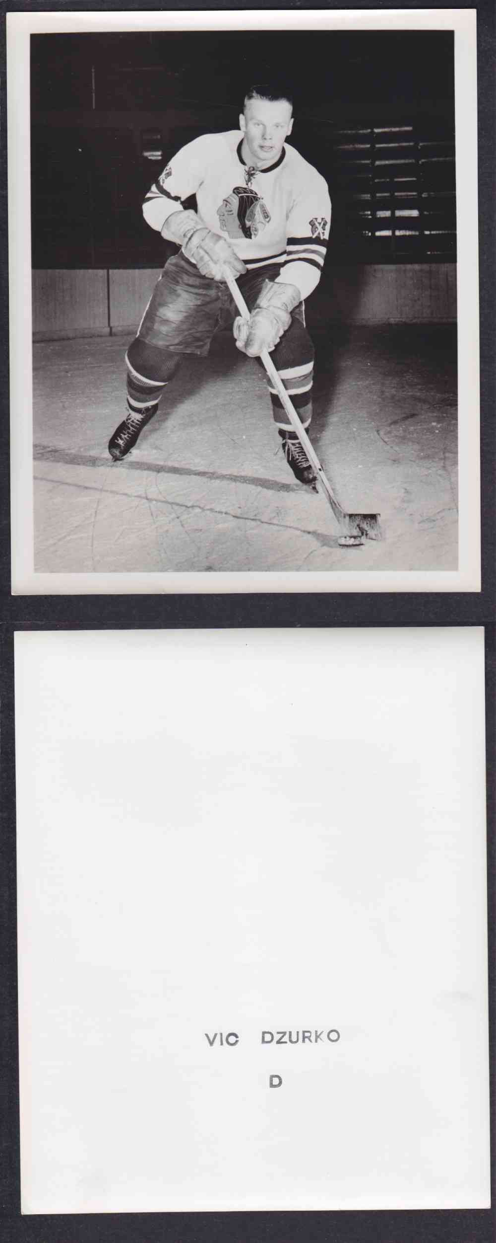 1950'S CHICAGO BLACKHAWKS PHOTO V. DZURKO photo 1950'S CHICAGO BLACKHAWKS PHOTO V. DZURKO photo