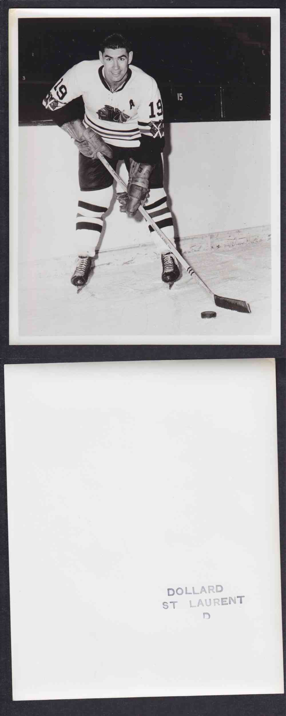 1950'S CHICAGO BLACKHAWKS PHOTO D. ST-LAURENT photo 1950'S CHICAGO BLACKHAWKS PHOTO D. ST-LAURENT photo