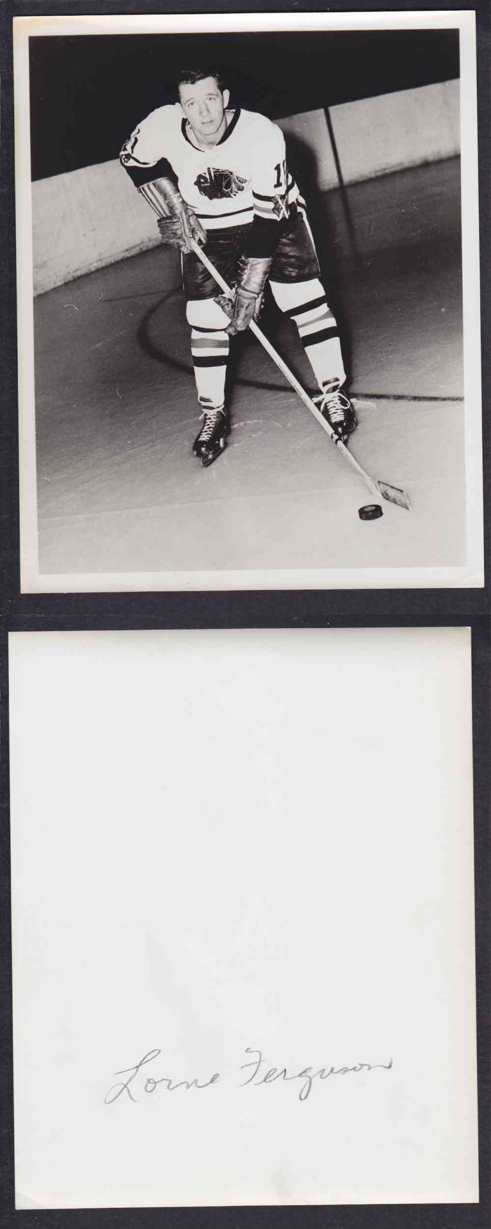 1950'S CHICAGO BLACKHAWKS PHOTO L. FERGUSON photo 1950'S CHICAGO BLACKHAWKS PHOTO L. FERGUSON photo