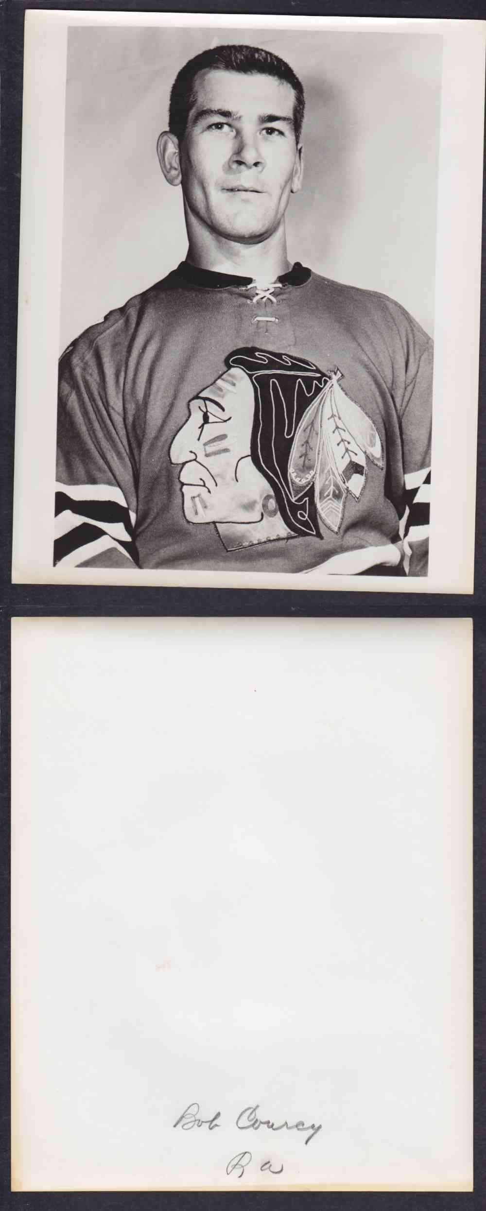 1950'S CHICAGO BLACKHAWKS PHOTO B. COURCY photo 1950'S CHICAGO BLACKHAWKS PHOTO B. COURCY photo