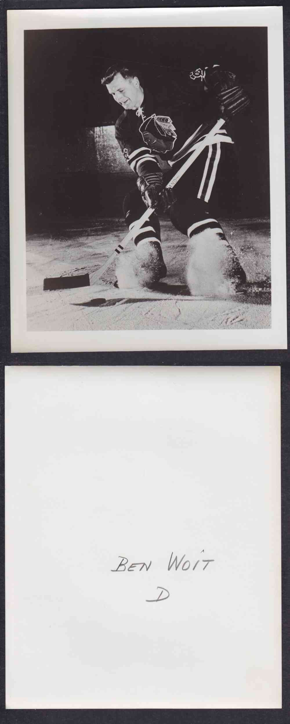 1950'S CHICAGO BLACKHAWKS PHOTO B. WOIT photo 1950'S CHICAGO BLACKHAWKS PHOTO B. WOIT photo