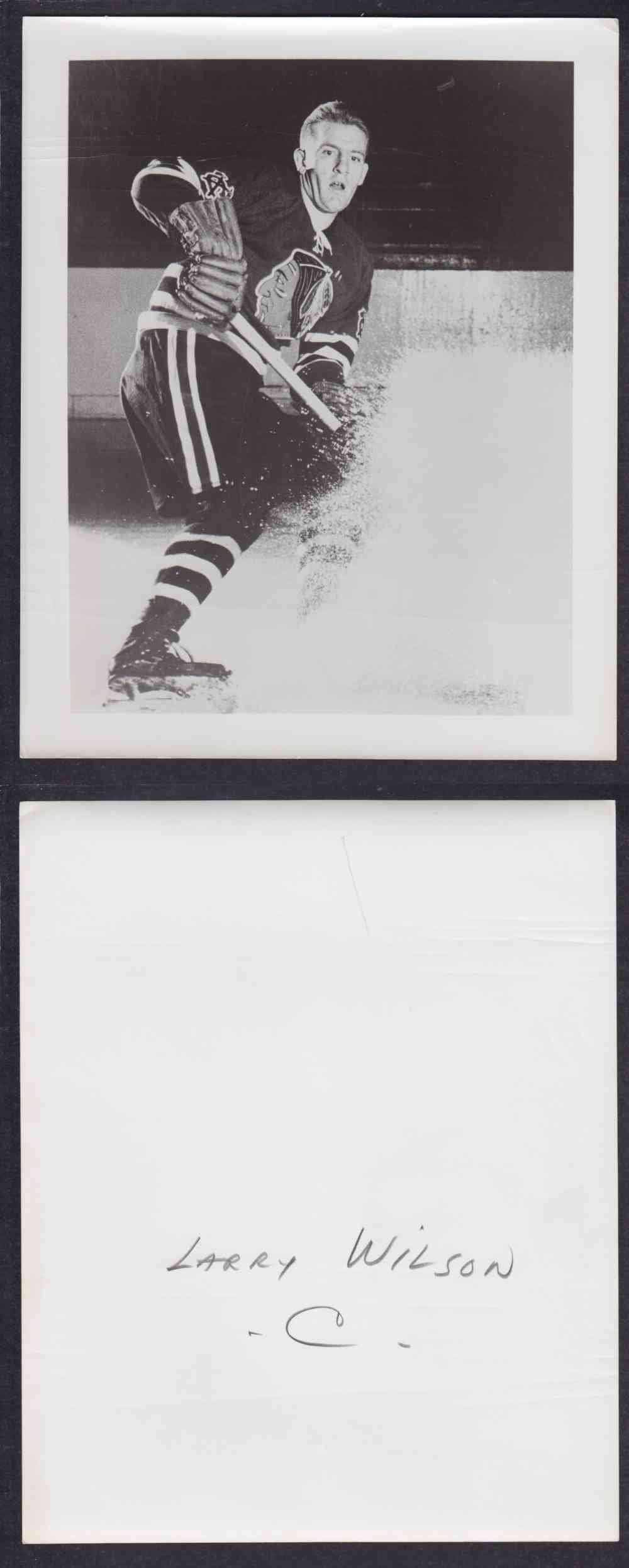 1950'S CHICAGO BLACKHAWKS PHOTO L. WILSON photo 1950'S CHICAGO BLACKHAWKS PHOTO L. WILSON photo