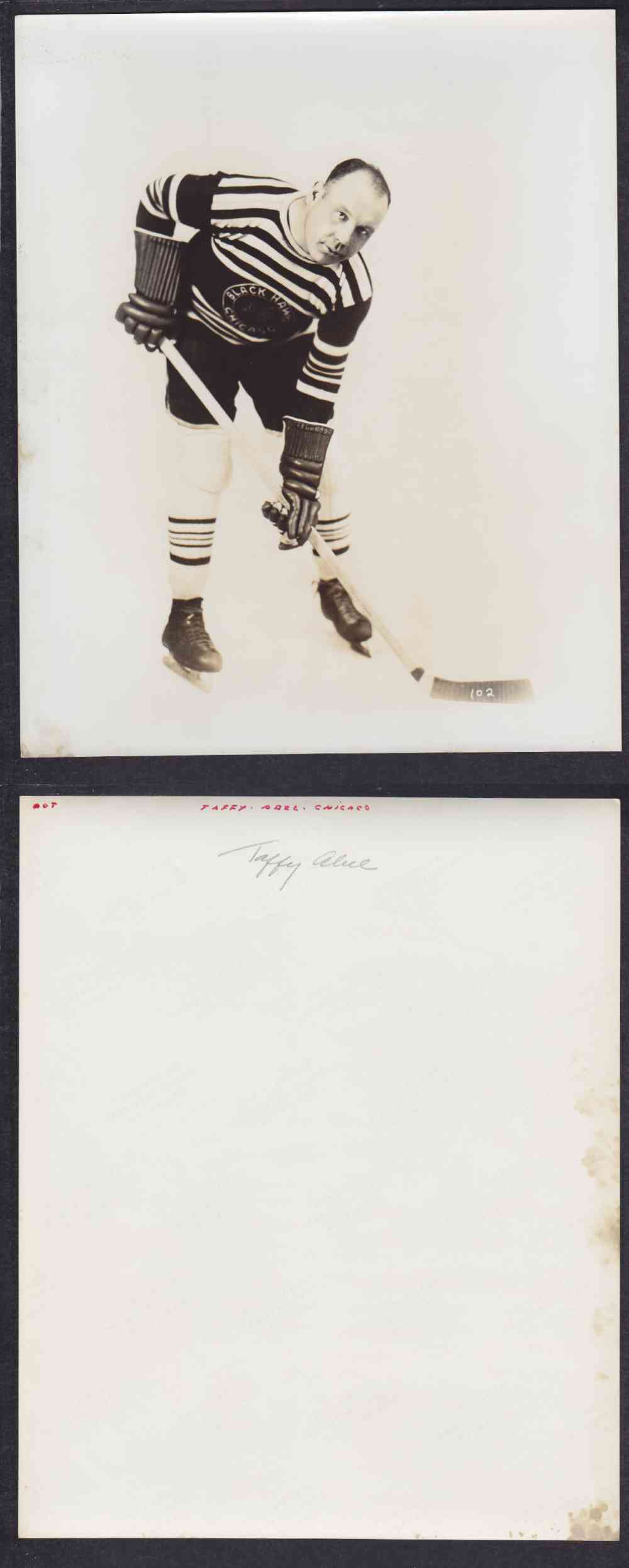 1960'S CHICAGO BACKHAWKS OLD TIMER PHOTO T. ABEL photo