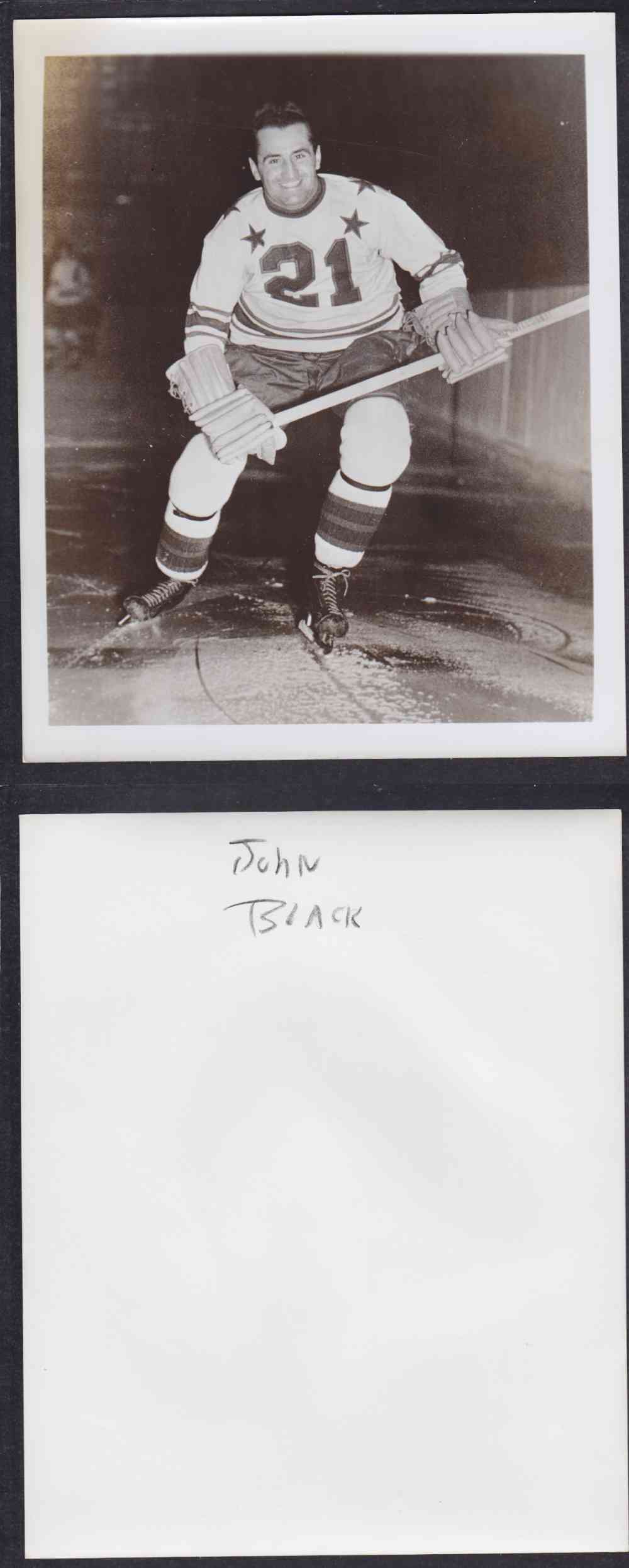 1950'S CLEVELAND BARONS PHOTO J. BLACK photo 1950'S CLEVELAND BARONS PHOTO J. BLACK photo