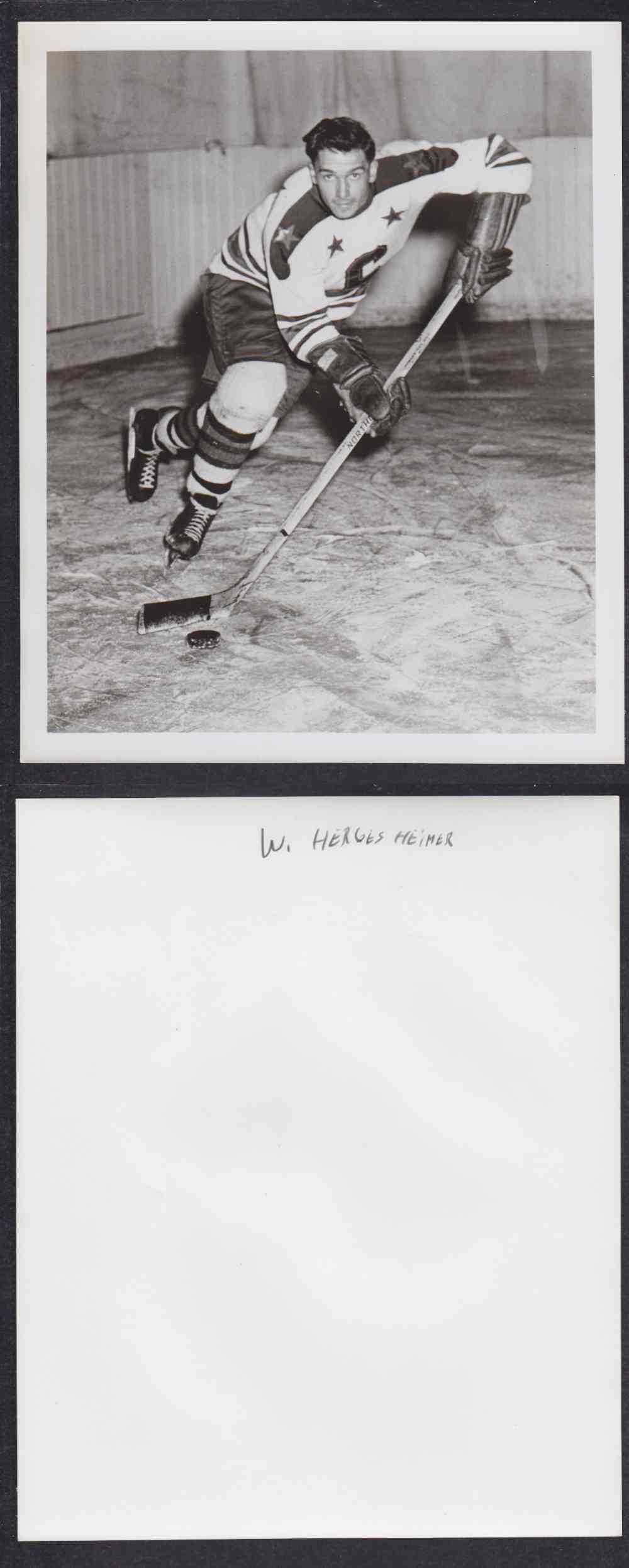 1950'S CLEVELAND BARONS PHOTO W. HERGESHEIMER photo 1950'S CLEVELAND BARONS PHOTO W. HERGESHEIMER photo