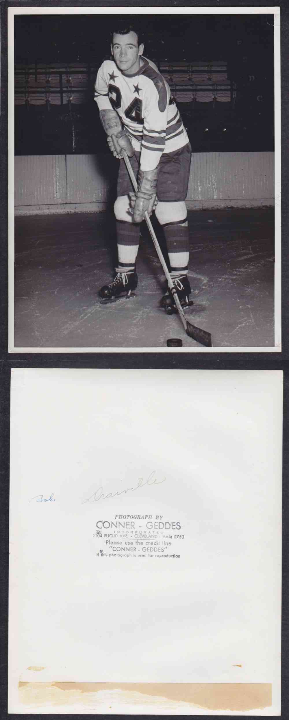 1950'S CLEVELAND BARONS PHOTO B. DRAINVILLE photo 1950'S CLEVELAND BARONS PHOTO B. DRAINVILLE photo