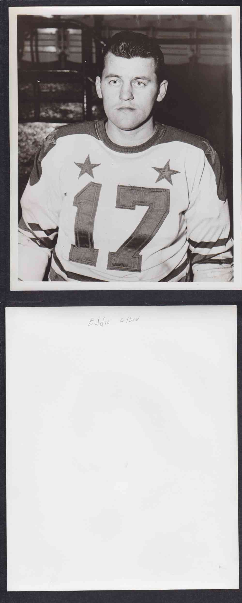 1950'S CLEVELAND BARONS PHOTO E. OLSON photo 1950'S CLEVELAND BARONS PHOTO E. OLSON photo