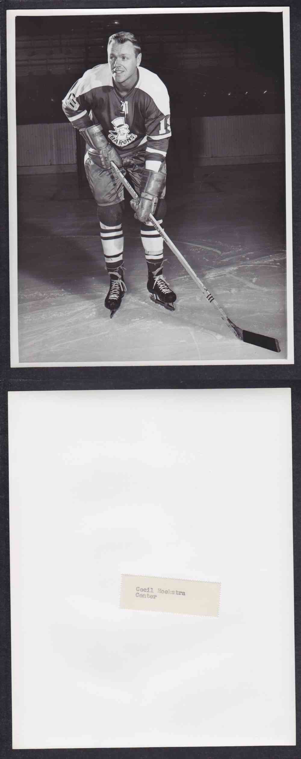 1960'S CLEVELAND BARONS PHOTO C. HOEKSTRA photo 1960'S CLEVELAND BARONS PHOTO C. HOEKSTRA photo