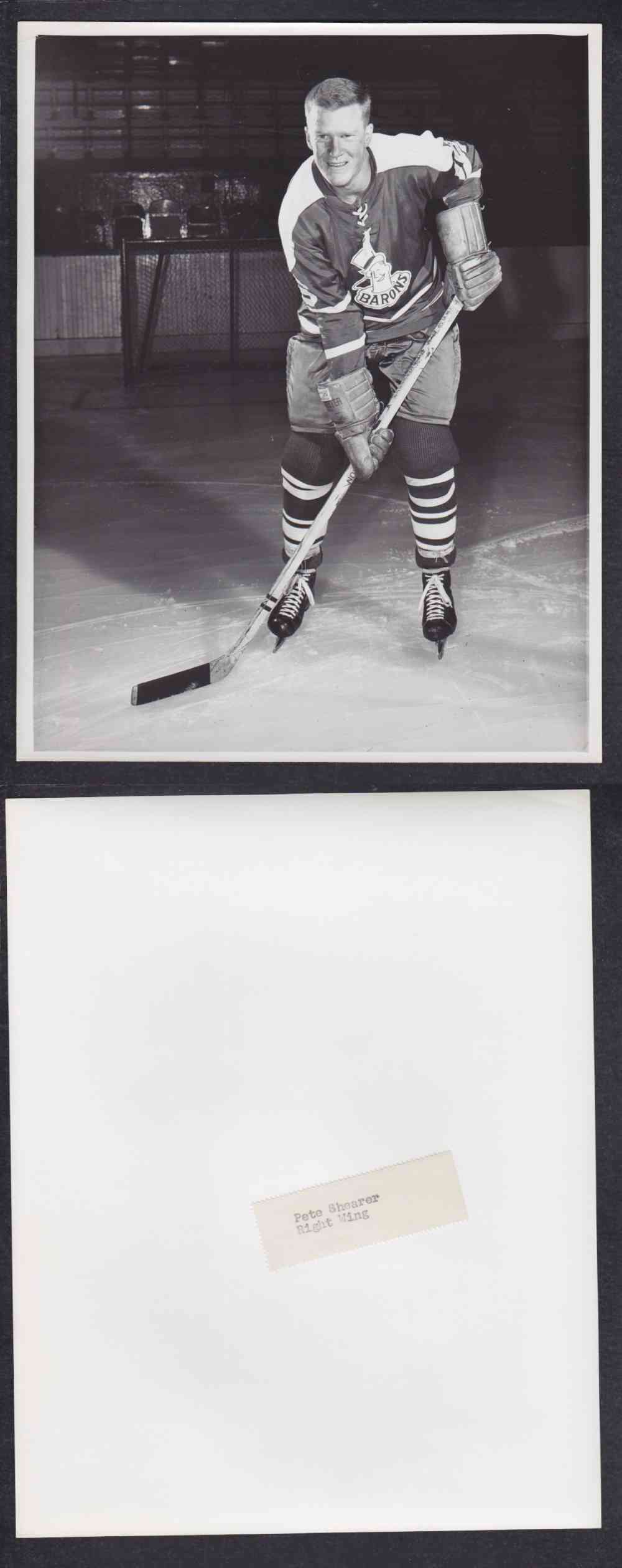 1960'S CLEVELAND BARONS PHOTO P. SHEARER photo 1960'S CLEVELAND BARONS PHOTO P. SHEARER photo