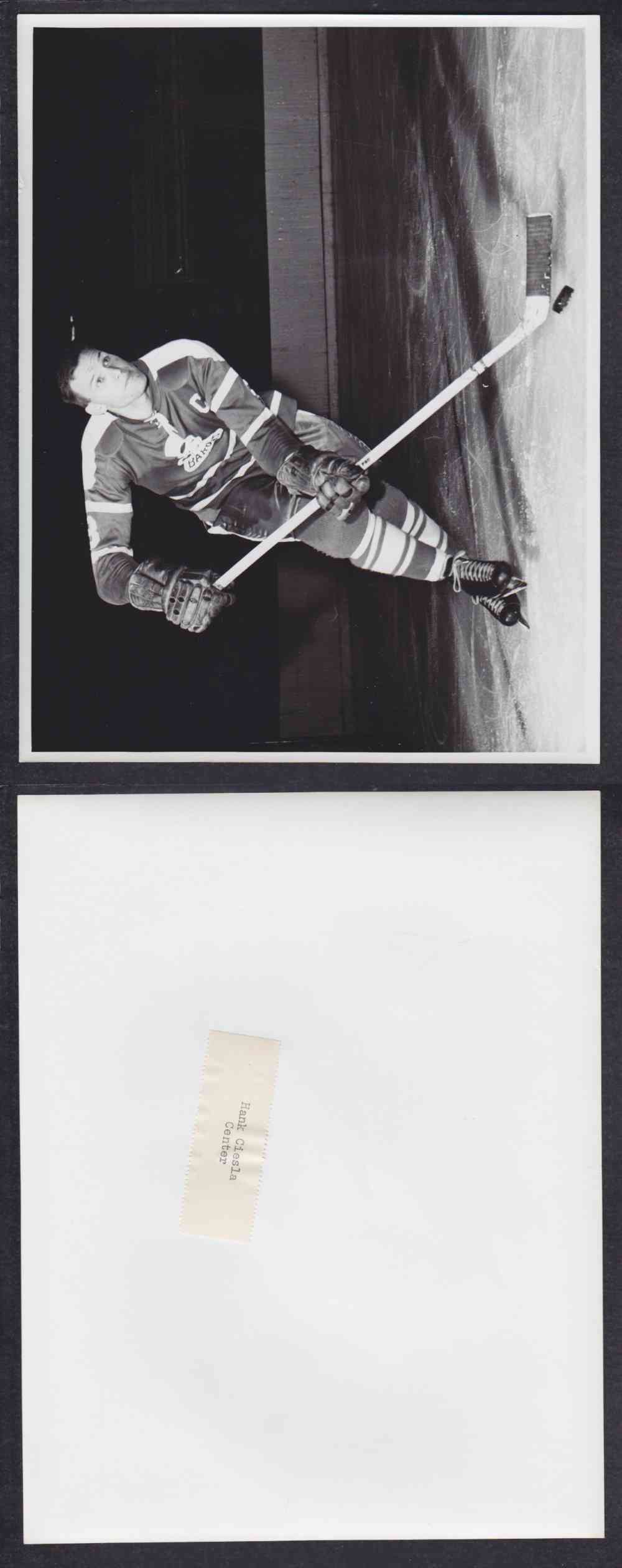 1960'S CLEVELAND BARONS PHOTO H. CIESLA photo