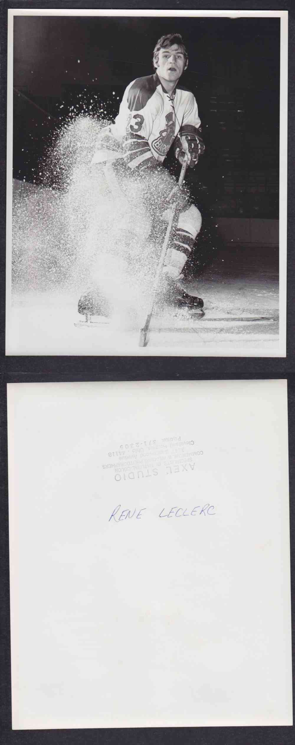 1960'S CLEVELAND BARONS PHOTO R. LECLERC photo