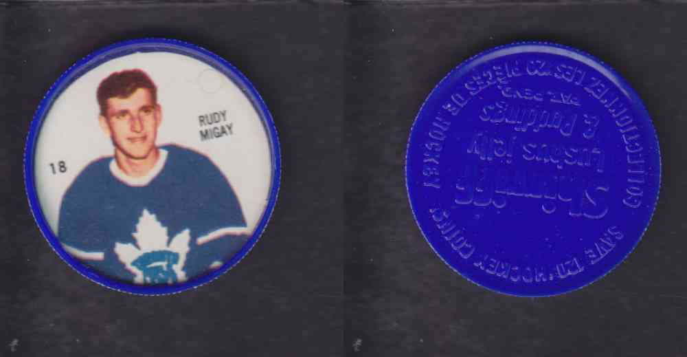 1960-61 SHIRRIFF HOCKEY COIN #18 R. MIGAY photo 1960-61 SHIRRIFF HOCKEY COIN #18 R. MIGAY photo