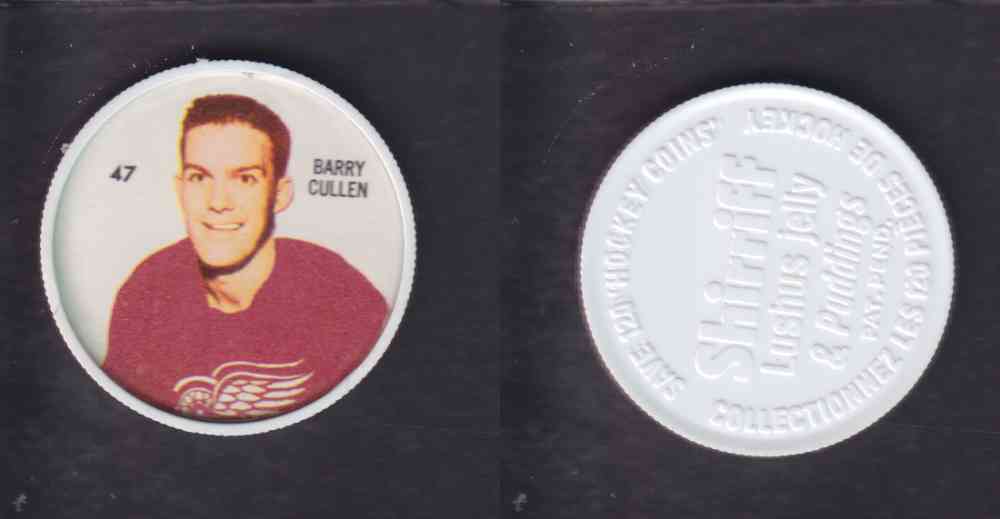 1960-61 SHIRRIFF HOCKEY COIN #47 B. CULLEN photo 1960-61 SHIRRIFF HOCKEY COIN #47 B. CULLEN photo