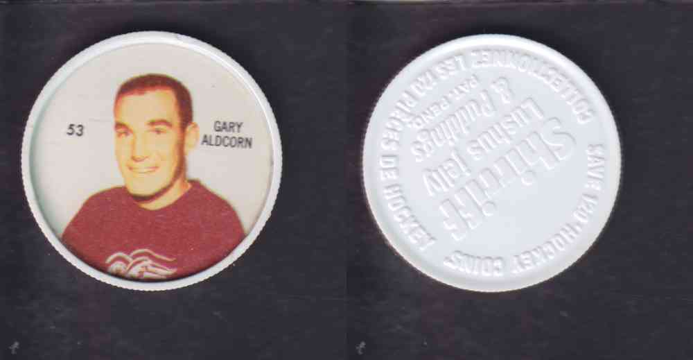 1960-61 SHIRRIFF HOCKEY COIN #53 G. ALDCORN photo 1960-61 SHIRRIFF HOCKEY COIN #53 G. ALDCORN photo
