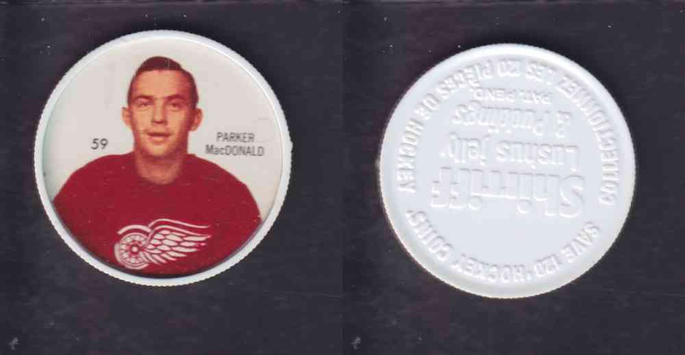 1960-61 SHIRRIFF HOCKEY COIN #59 P. MacDONALD photo 1960-61 SHIRRIFF HOCKEY COIN #59 P. MacDONALD photo