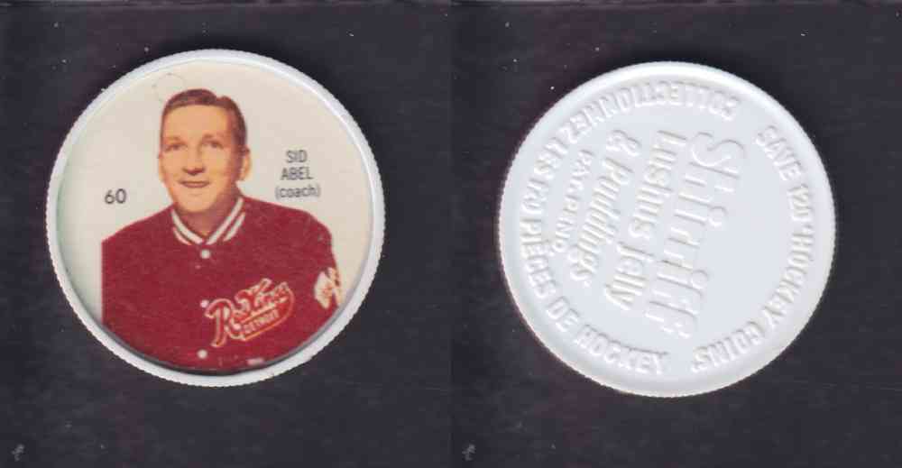 1960-61 SHIRRIFF HOCKEY COIN #60 S. ABEL photo 1960-61 SHIRRIFF HOCKEY COIN #60 S. ABEL photo