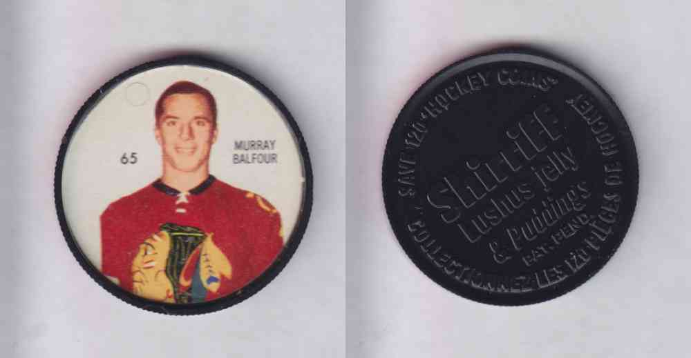 1960-61 SHIRRIFF HOCKEY COIN #65 M. BALFOUR photo 1960-61 SHIRRIFF HOCKEY COIN #65 M. BALFOUR photo